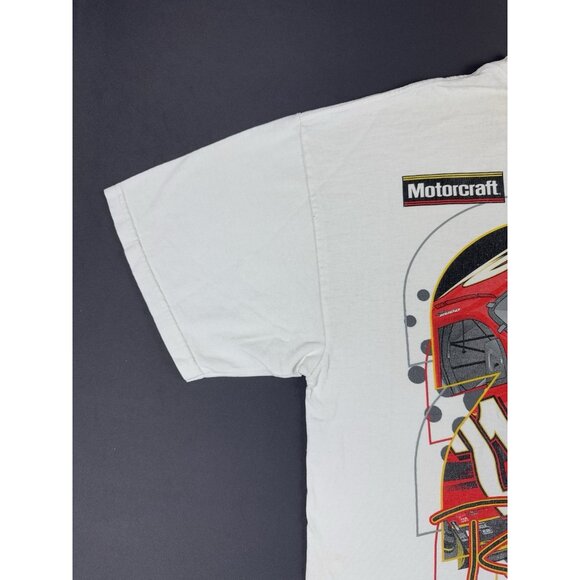 Rare Vintage Y2K Nascar Ricky Rudd Racing Motocraft Wood Brothers Promo XL Tee - Picture 5 of 14